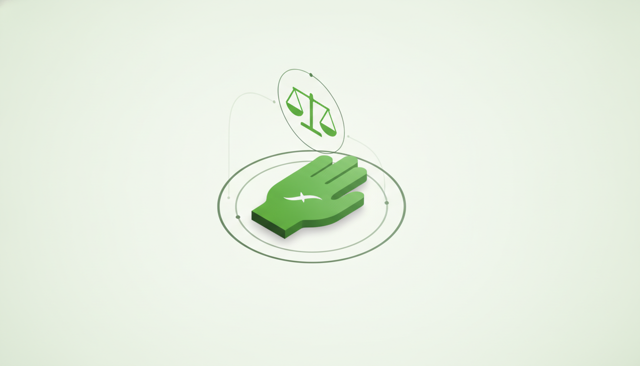 clean medical insurance illustration showing a person with a healed hand injury, a measuring scale symbol, and a calm neutral background, no text, labels, or numbers